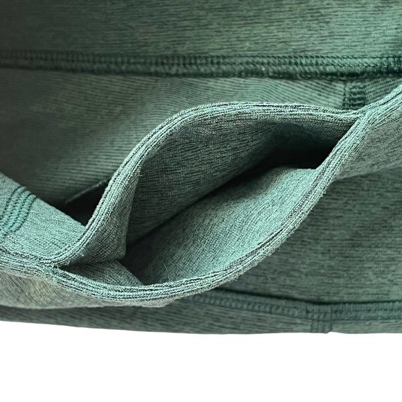 OUTDOOR Voices Green Cropped Leggings Small Heathered Evergreen Warm-Up - Picture 7 of 8